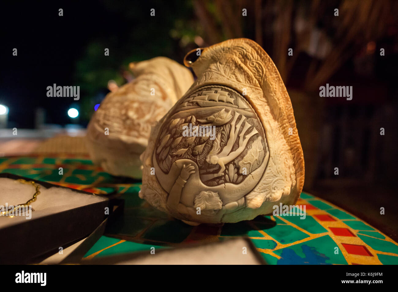 "L'apnée trophées et récompenses - Roatan, Honduras. Banque D'Images