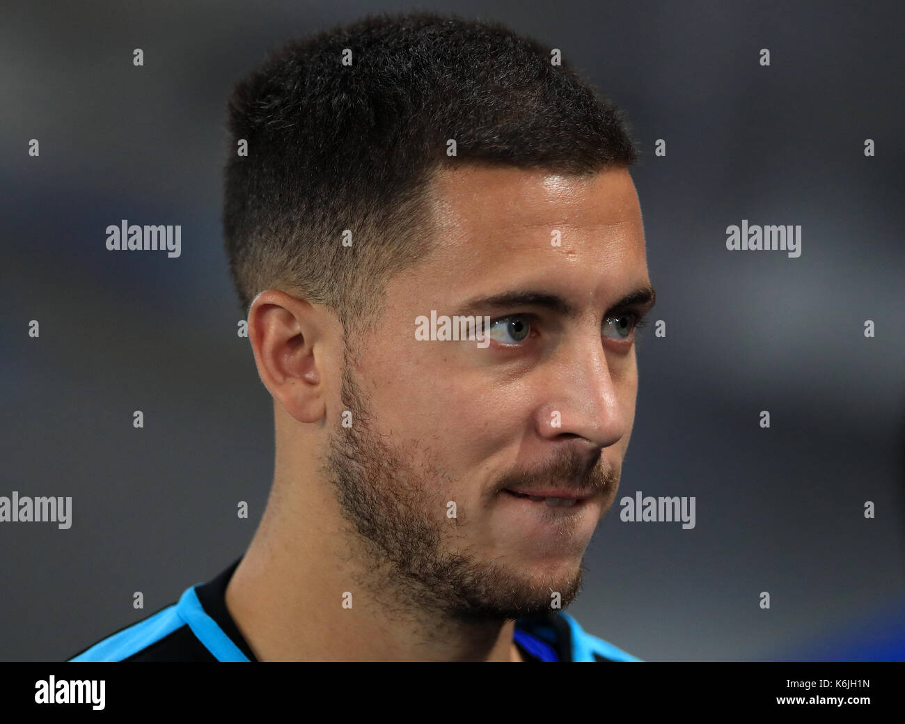 Chelsea's eden hazard lors de la Ligue des champions, groupe c match à Stamford Bridge, Londres. Banque D'Images