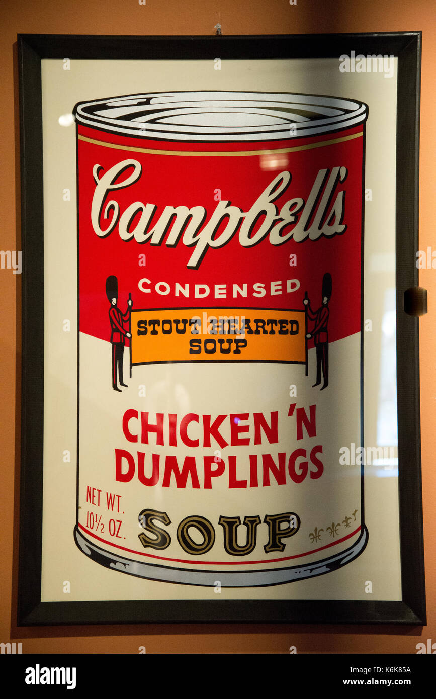 Les œuvres d'Andy Warhol à l'exposition à Agrigente, Sicile Banque D'Images