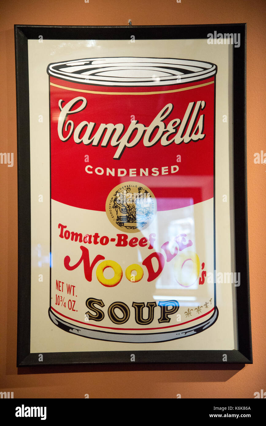 Les œuvres d'Andy Warhol à l'exposition à Agrigente, Sicile Banque D'Images