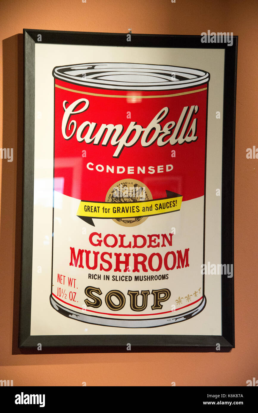 Les œuvres d'Andy Warhol à l'exposition à Agrigente, Sicile Banque D'Images