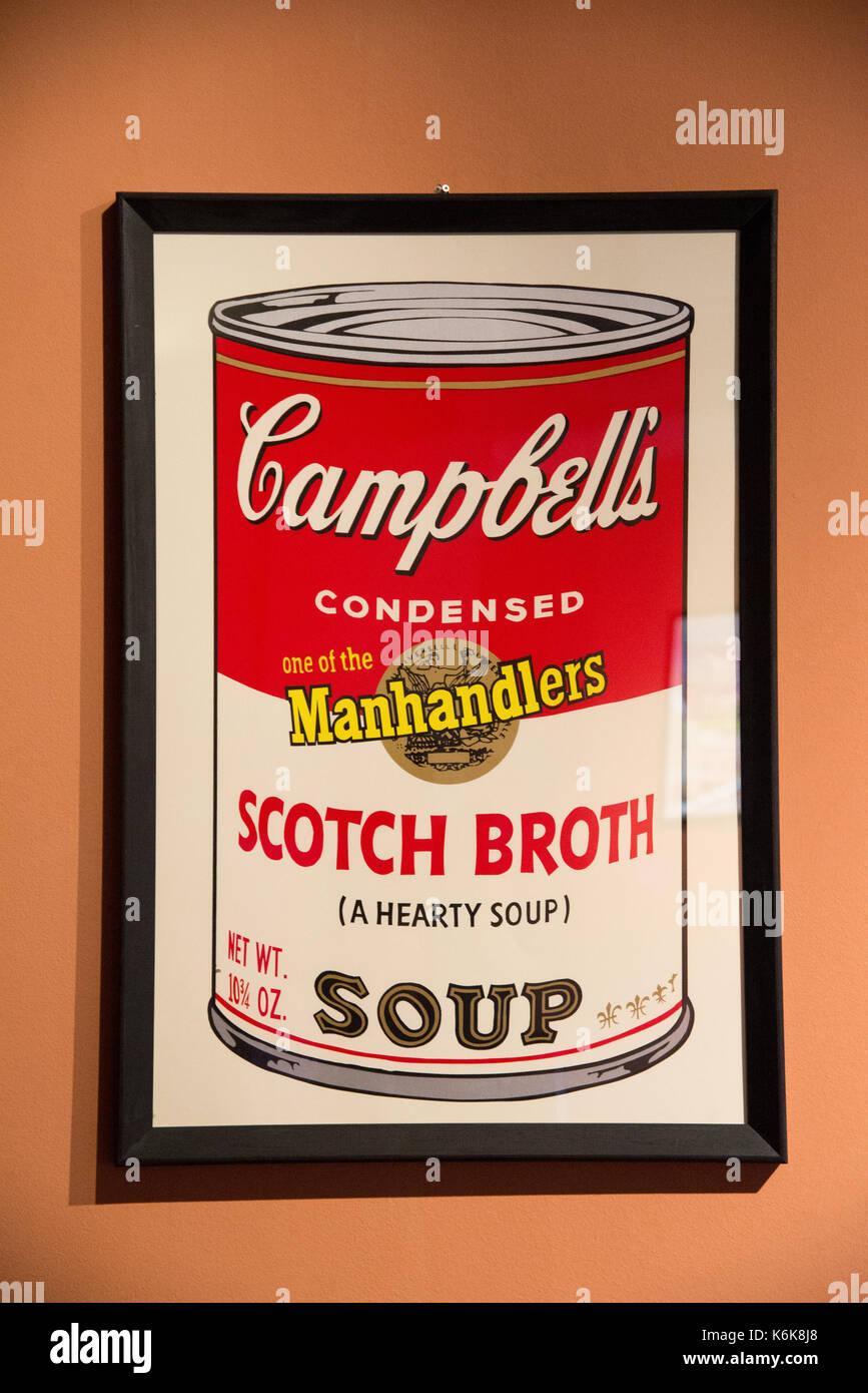 Les œuvres d'Andy Warhol à l'exposition à Agrigente, Sicile Banque D'Images