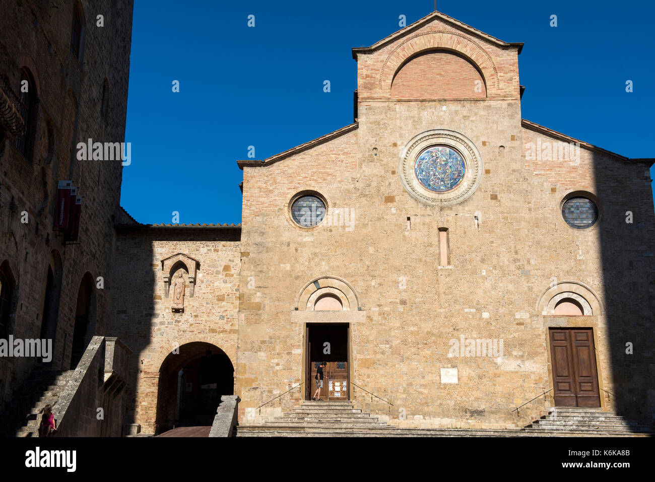 La Collégiale de Santa Maria Assunta, san gimignano toscane italie Europe eu Banque D'Images