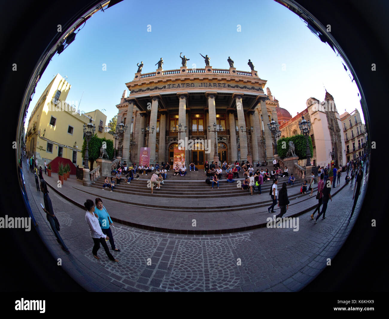 Guanajuato, Mexique - 2017: Teatro Juárez est un théâtre historique de la fin du XIXe siècle. Banque D'Images