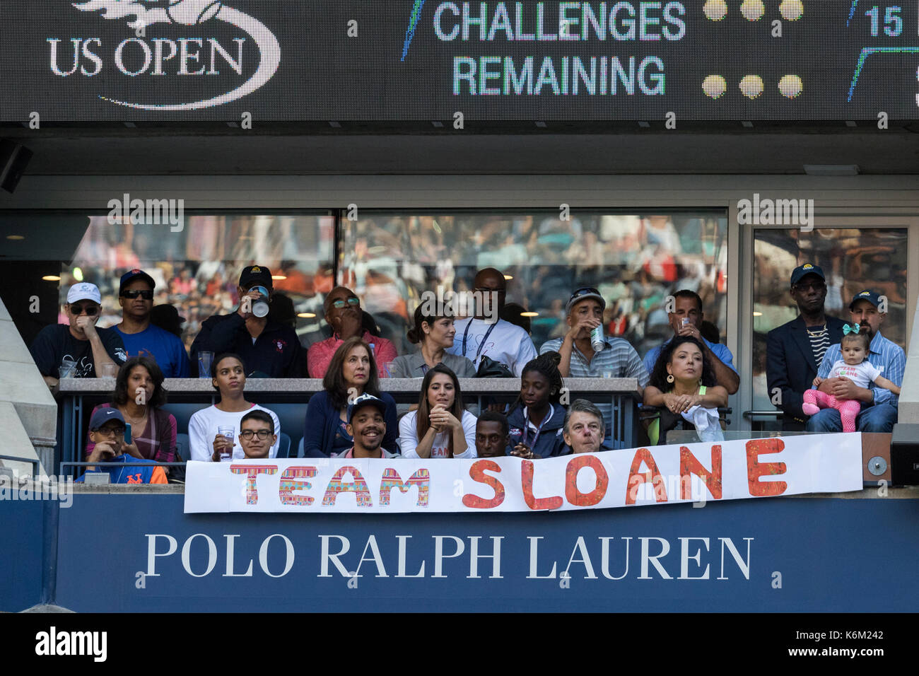 Au cours de l'équipe de sloane dames en finale à l'US Open Tennis Championships 2017 Banque D'Images