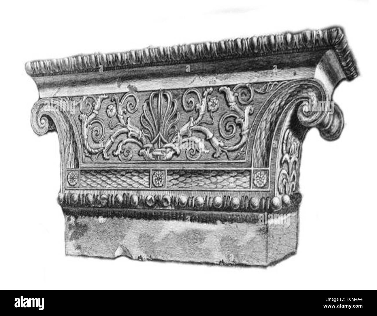 Capital au Temple d'Apollon à Didymes Banque D'Images