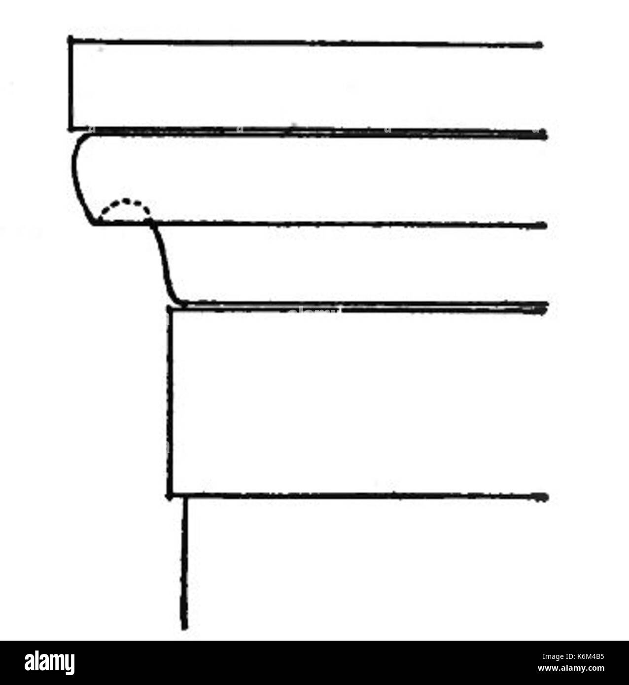 Doric anta forme caractéristique Banque D'Images