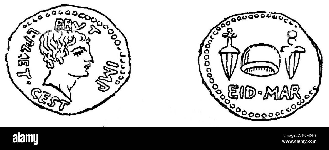 Coin de Brutus Banque D'Images