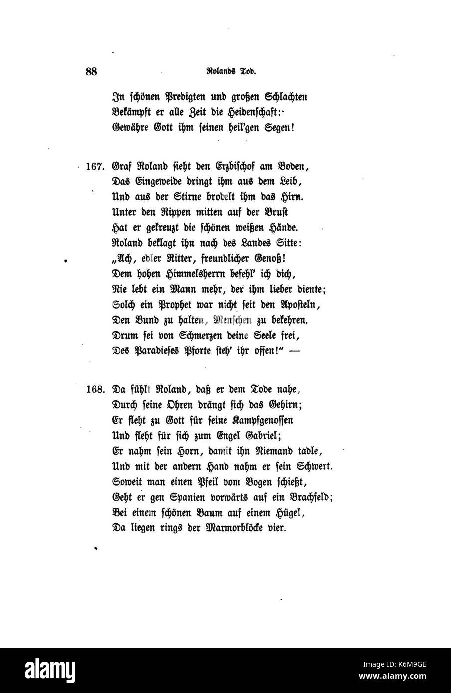 Das Rolandslied Hertz (W) 106 Banque D'Images