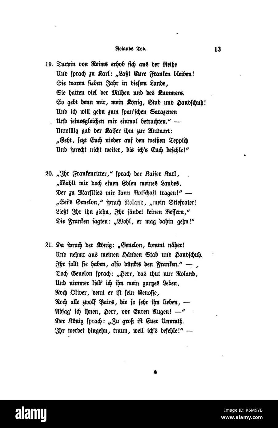 Das Rolandslied Hertz (W) 031 Banque D'Images