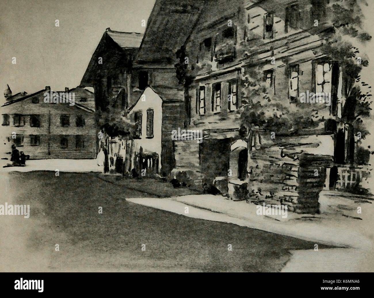 Interlaken, Suisse, vers 1900 Banque D'Images