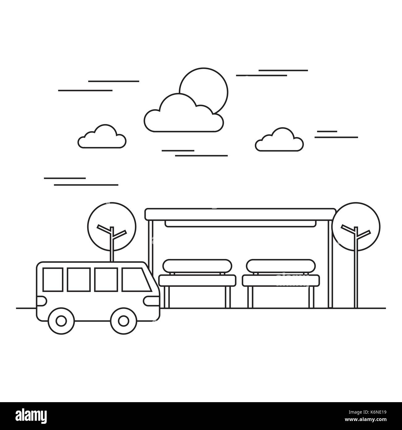 Street urban city bâtiment structure traffic Illustration de Vecteur