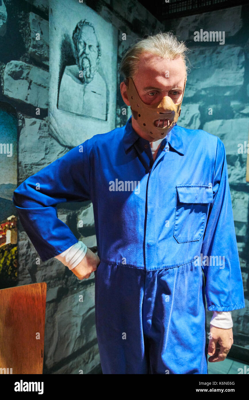 Amsterdam, Pays-Bas - 05 septembre 2017 : Le Dr Hannibal Lecter, musée de cire Madame Tussauds à Amsterdam Banque D'Images
