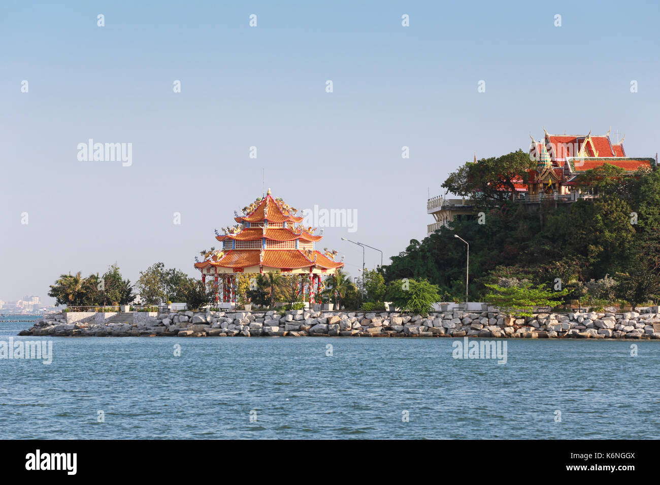 Parc de l'île en mer (korloy à sriracha) parmi les attractions populaires de la province de Chonburi, Thaïlande. Banque D'Images