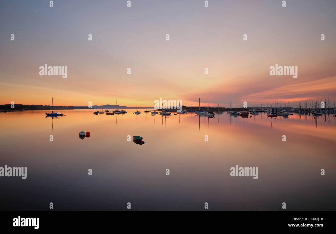 Oak Bay, Victoria, C.-B. : lever du soleil Banque D'Images