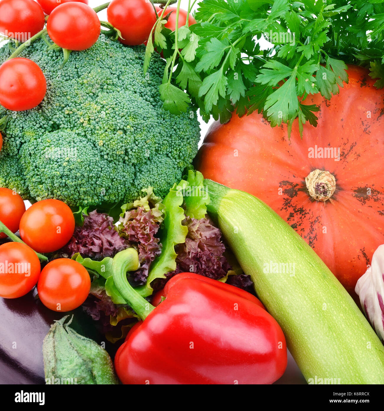 Arrière-plan lumineux de légumes divers Banque D'Images