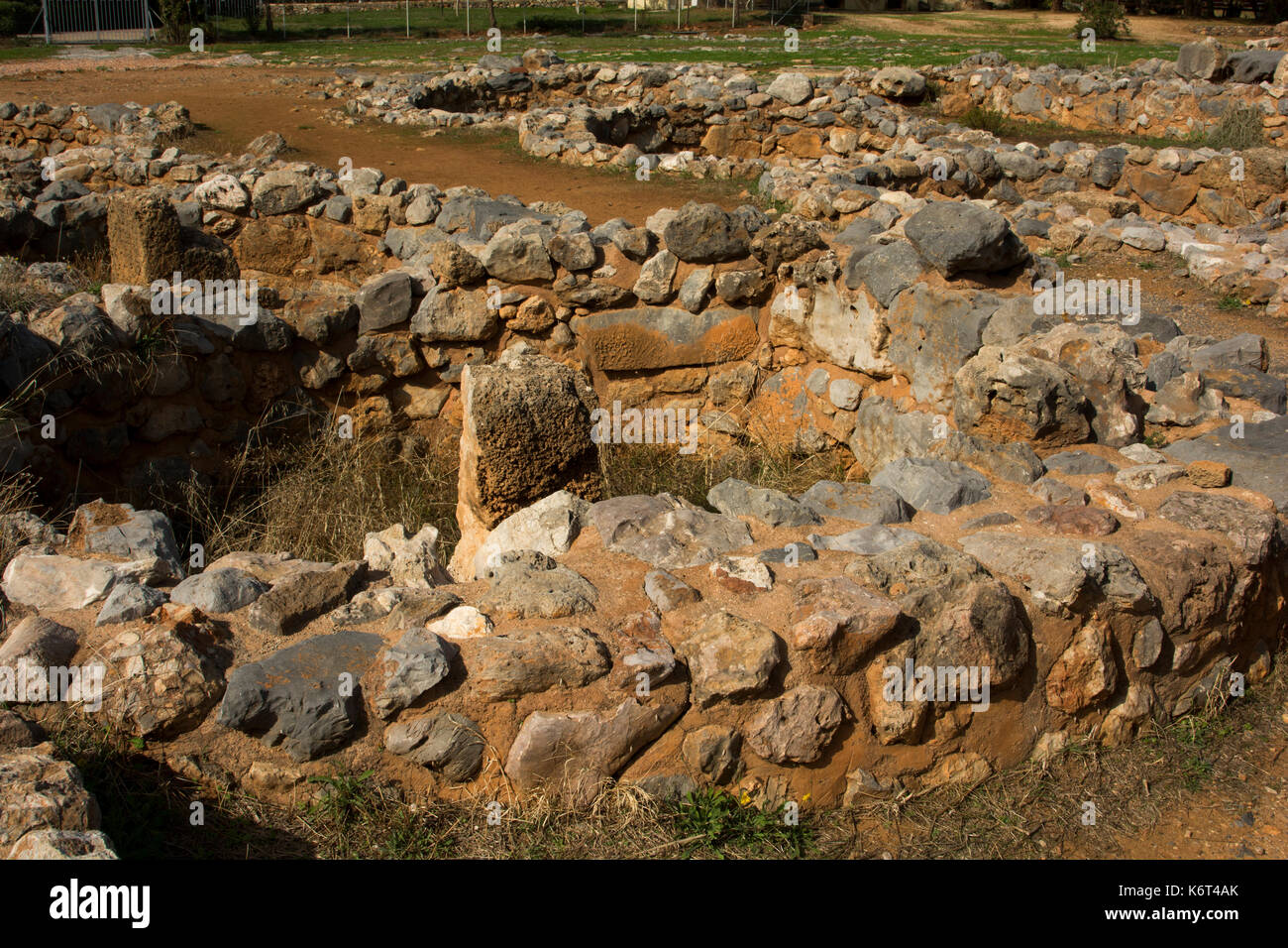 Palais Minoen de Malia était une ville et sur la plaine côtière du nord de Crète avec les colonies à partir de 1900 BC et durable pour environ 300 ans. Banque D'Images