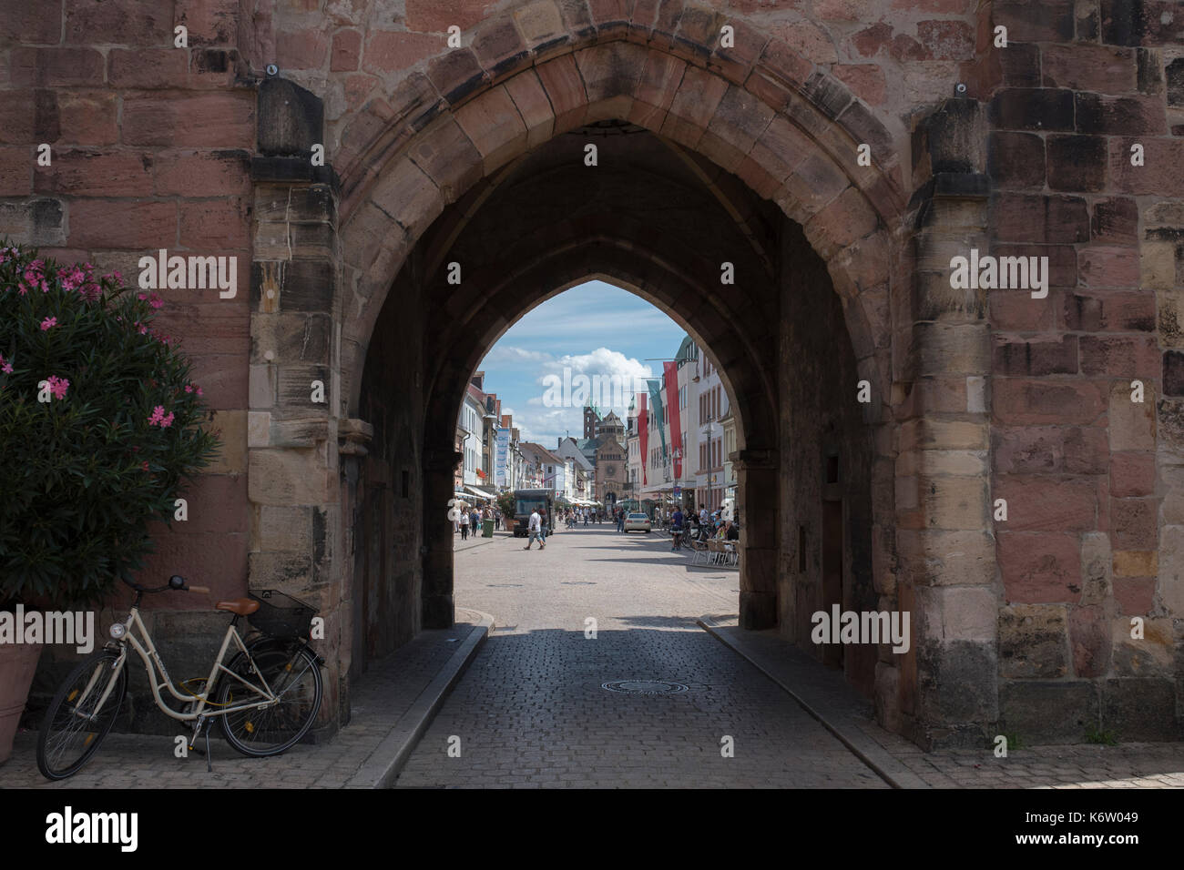 Reisen, Altpörtel - Speyer, Maximillianstrasse, Speyer, Rheinland-Pfalz, GER - 09 août 2017 . DAS Altpörtel war das westliche Stadttor der Stadt S. Banque D'Images