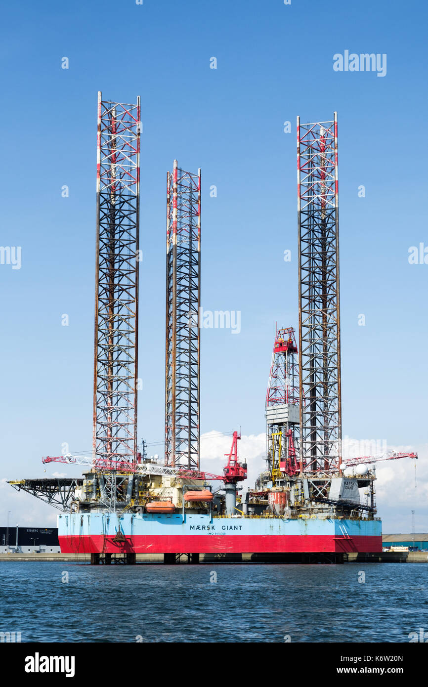 Géant maersk drilling, jack-up Banque D'Images