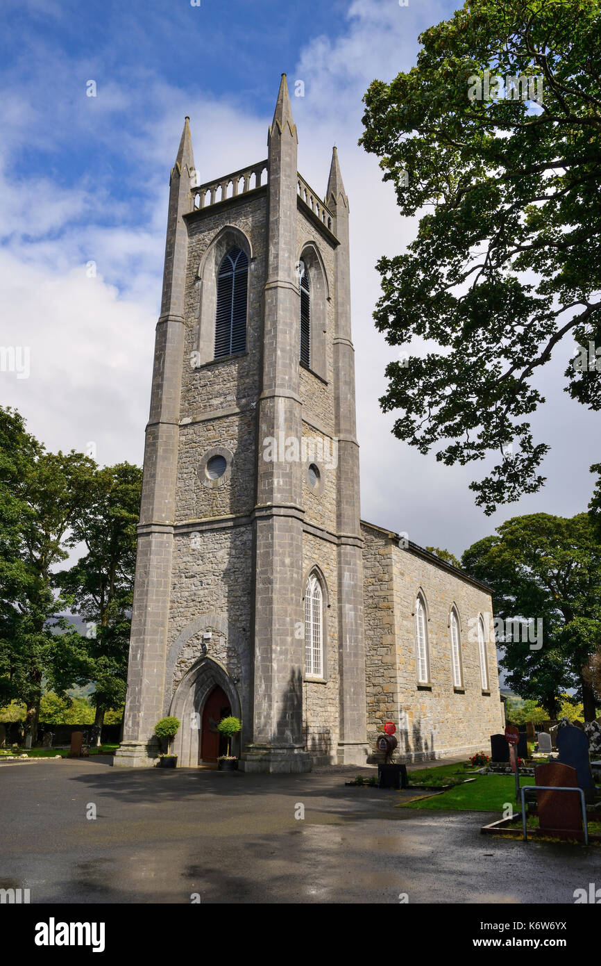 L'église de saint Colomba à Drumcliff, Comté de Sligo, Irlande Banque D'Images