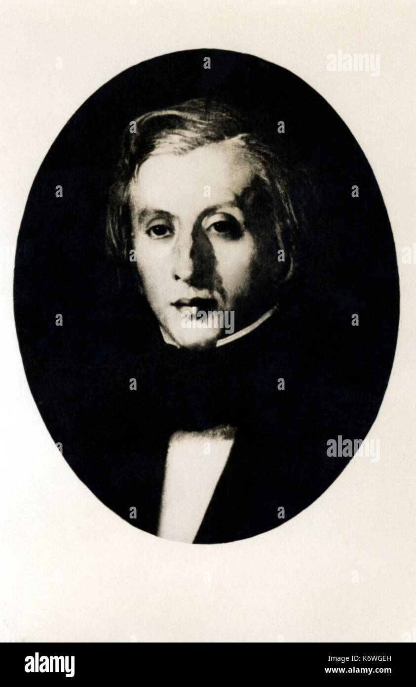 CHOPIN, Frédéric - portrait - compositeur polonais, 1 Mach 1810 - 17 octobre 1849 Banque D'Images