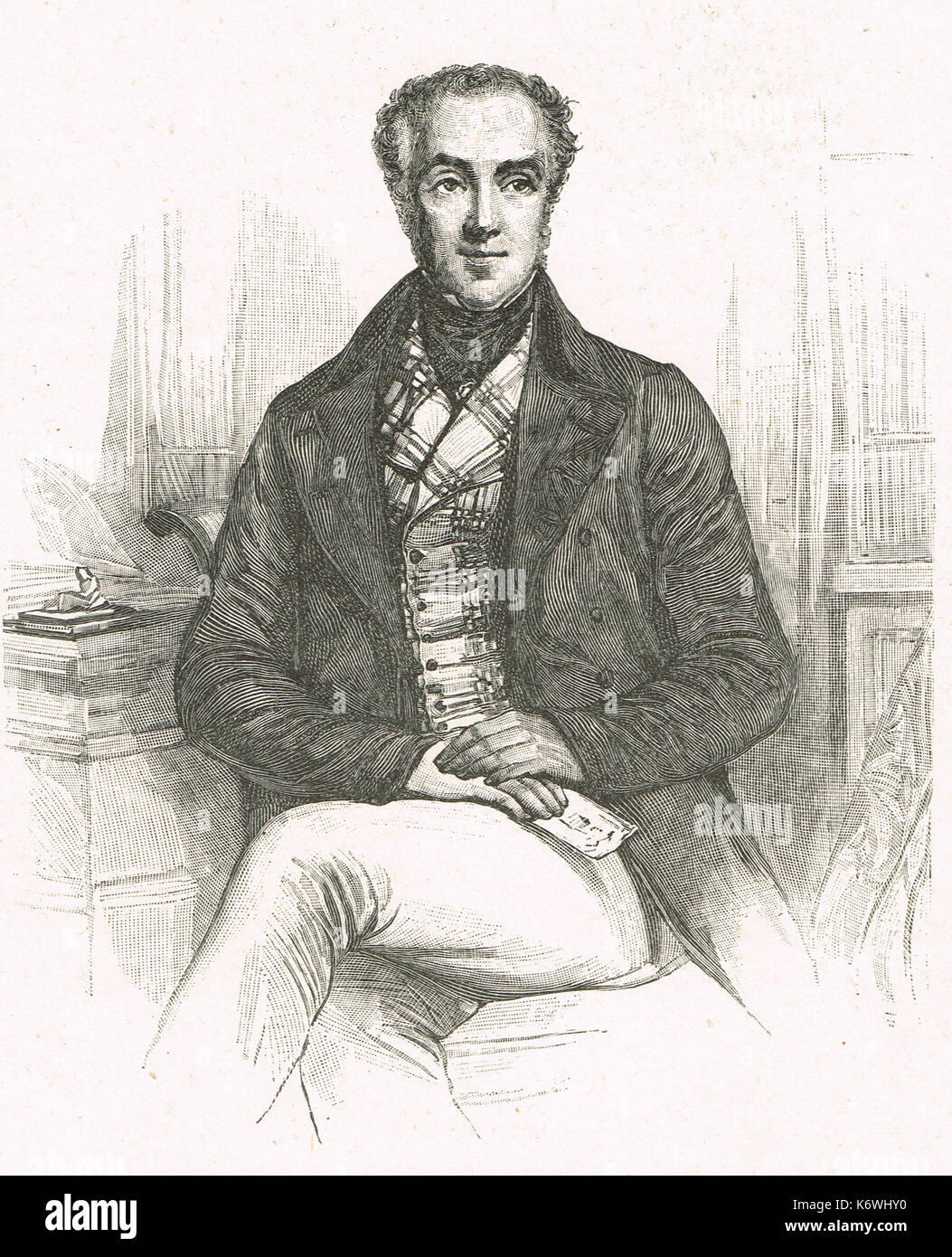 Sir James Graham, a présenté le projet de loi de coercition irlandais échoué 1846 Banque D'Images