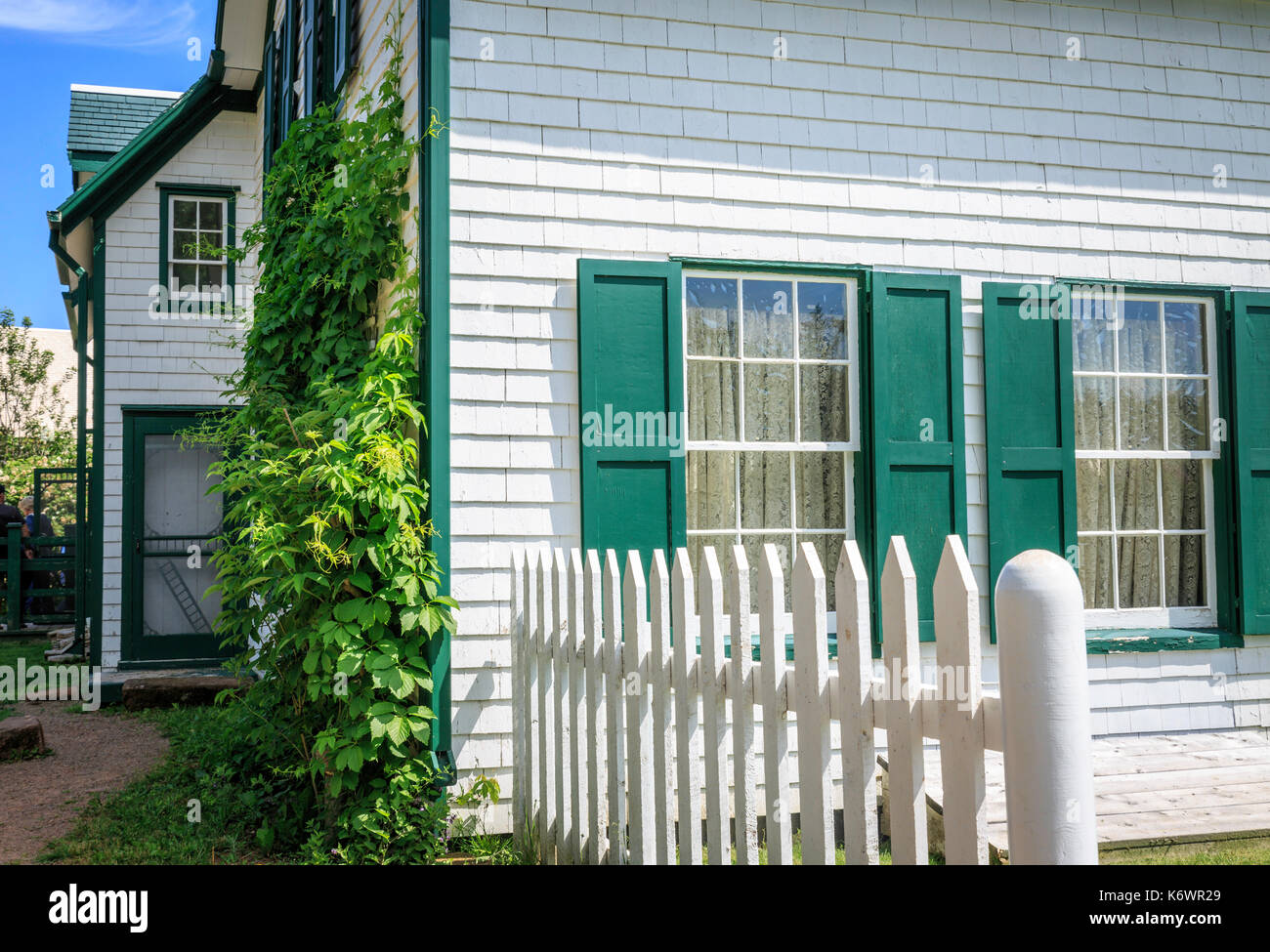Vue côté extérieur, la maison aux pignons verts, définition de L.M. Montgomery, Anne of Green Gables romans Banque D'Images