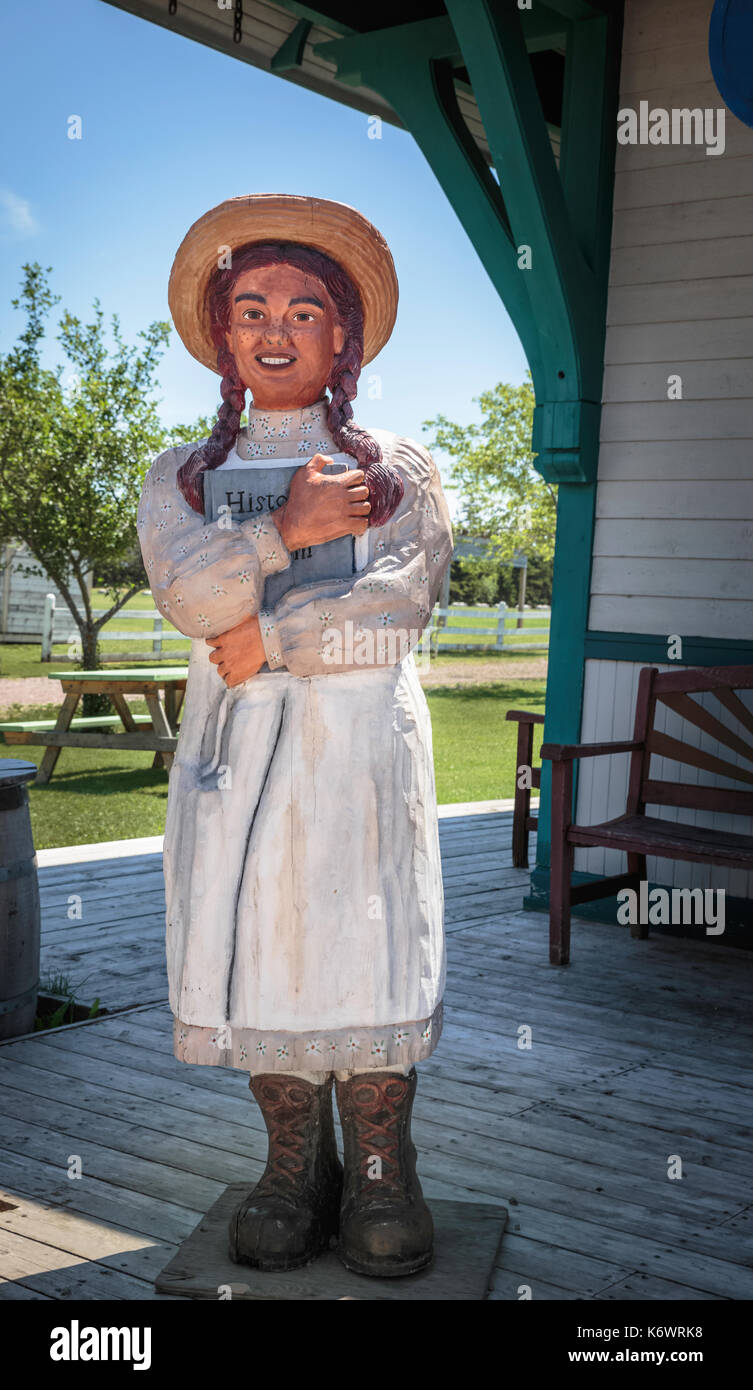 Statue d'Anne Shirley, personnage de L.M. Montgomery, Anne of Green Gables romans Banque D'Images