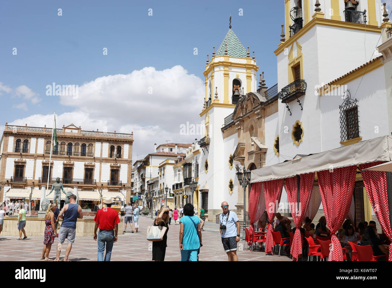 Pic montre : fiesta de temps à Ronda en Espagne. photo par Gavin Rodgers/ Pixel8000 Banque D'Images