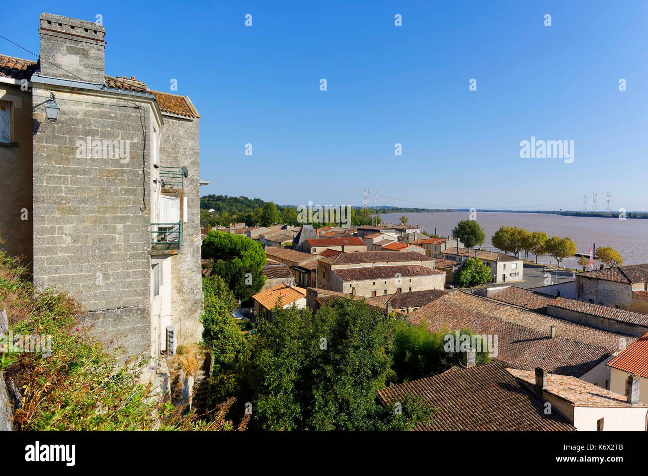 France, Gironde, BOURG sur GIRONDE, vue générale de la citadelle Banque D'Images
