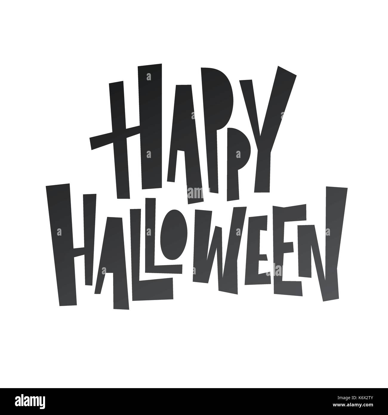 Happy Halloween lettrage. Maison de la calligraphie pour la bannière, Affiche, carte de vœux, invitation à une fête. vector illustration Illustration de Vecteur