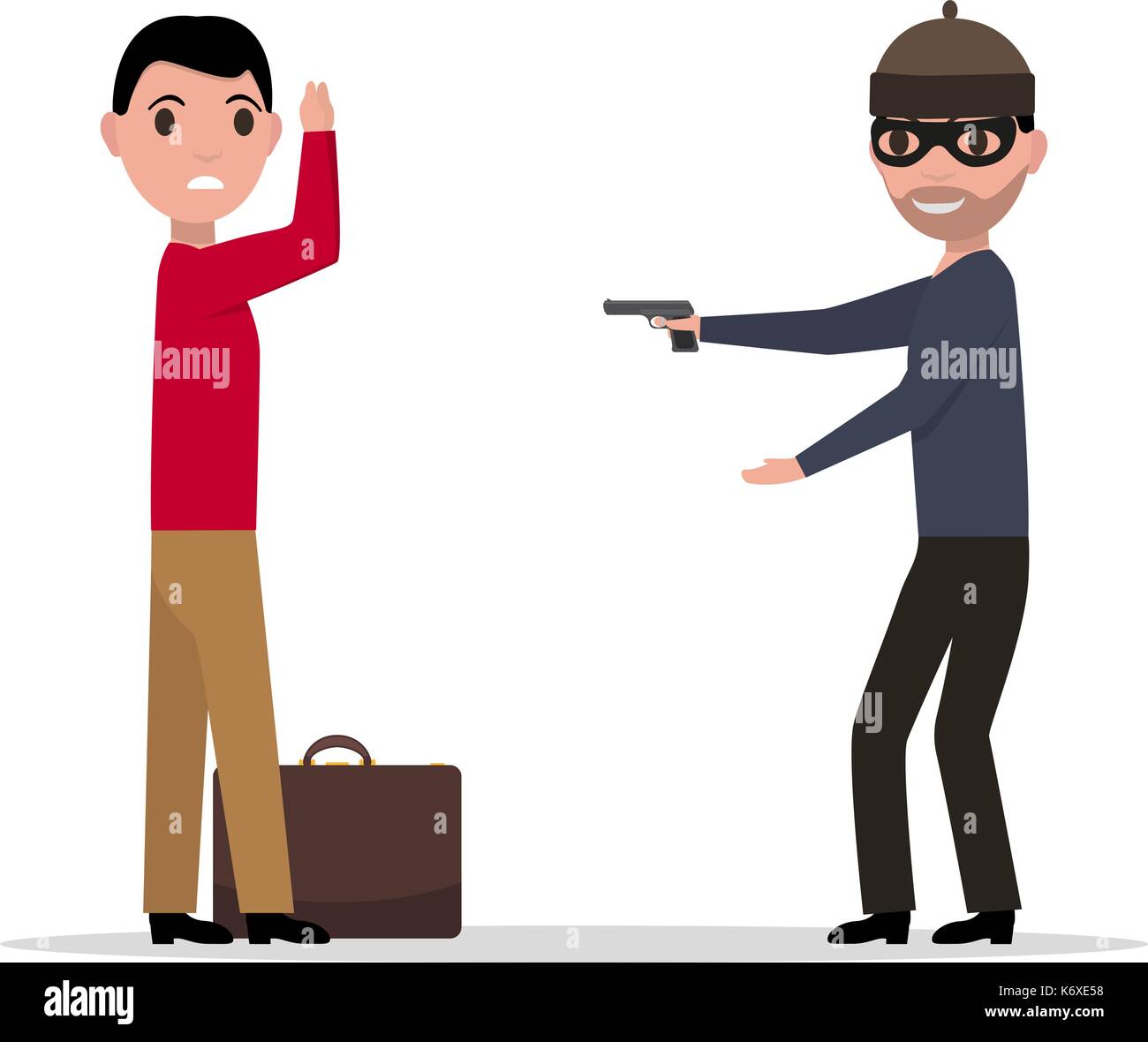 Braquage dessin animé Banque d'images vectorielles - Alamy