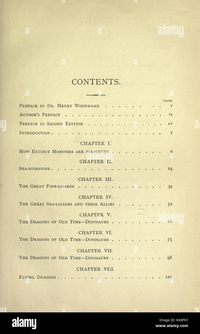 Des monstres disparus BHL23904226 Banque D'Images