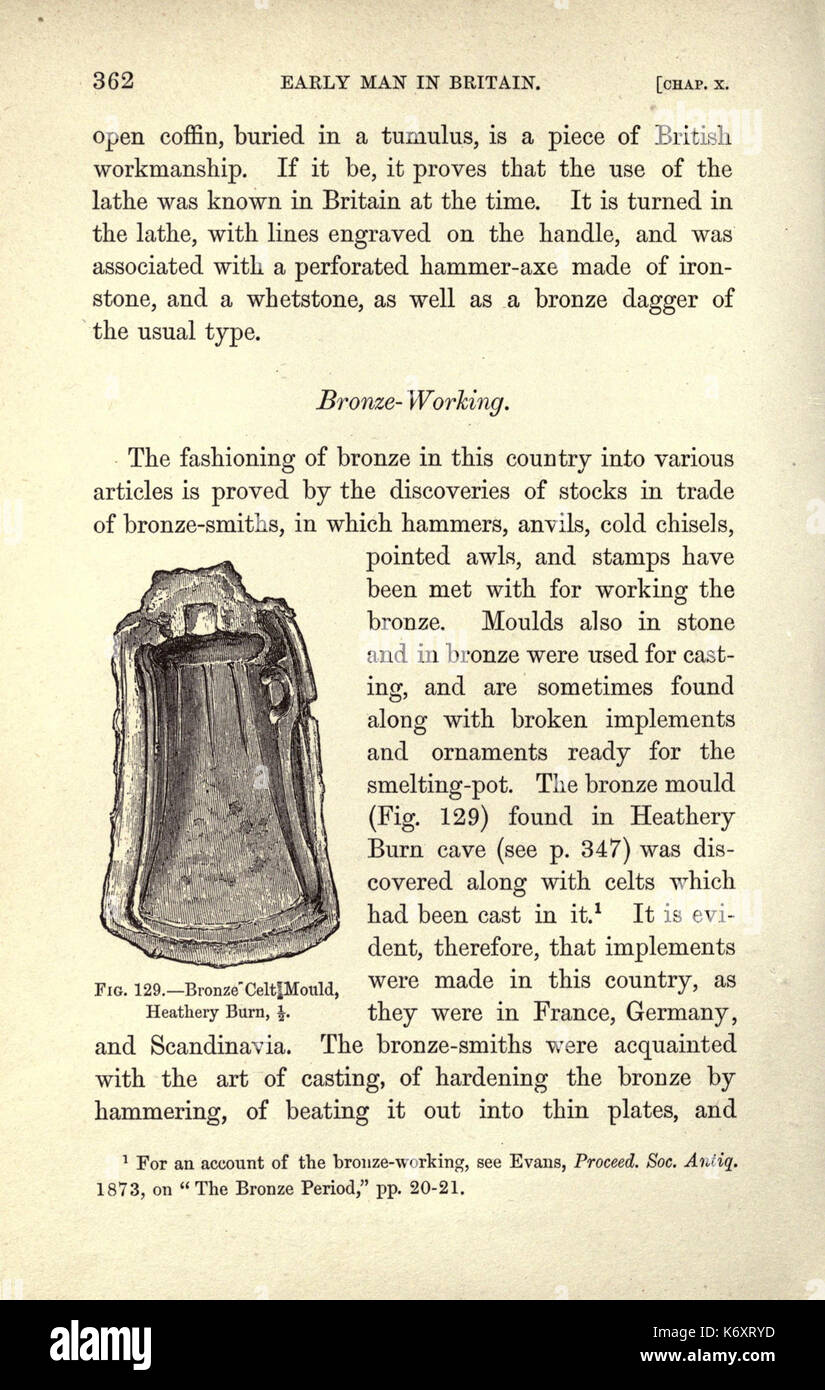 L'homme en Grande-Bretagne et sa place dans la période tertiaire (page 362) BHL22228498 Banque D'Images