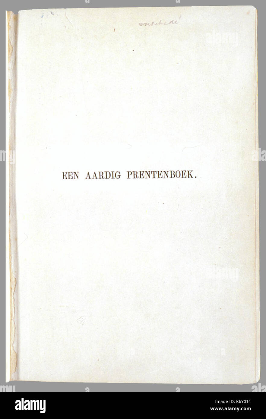 Prentenboek leerzame een aardig rencontré vertellingen naar het beroemde Hoogduitsche kinderwerk Der Struwwelpeter PPN 124486932 Image 1 Banque D'Images