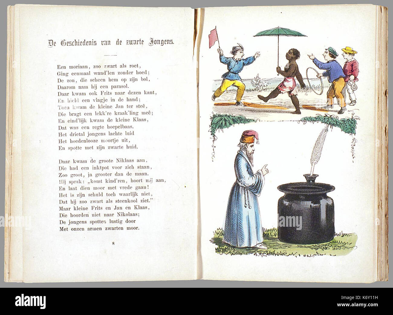 Prentenboek leerzame een aardig rencontré vertellingen naar het beroemde Hoogduitsche kinderwerk Der Struwwelpeter PPN 124486932 Image 7 Banque D'Images