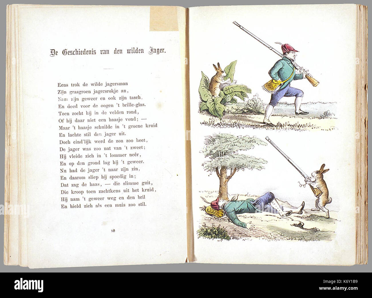 Prentenboek leerzame een aardig rencontré vertellingen naar het beroemde Hoogduitsche kinderwerk Der Struwwelpeter PPN 124486932 Image 9 Banque D'Images