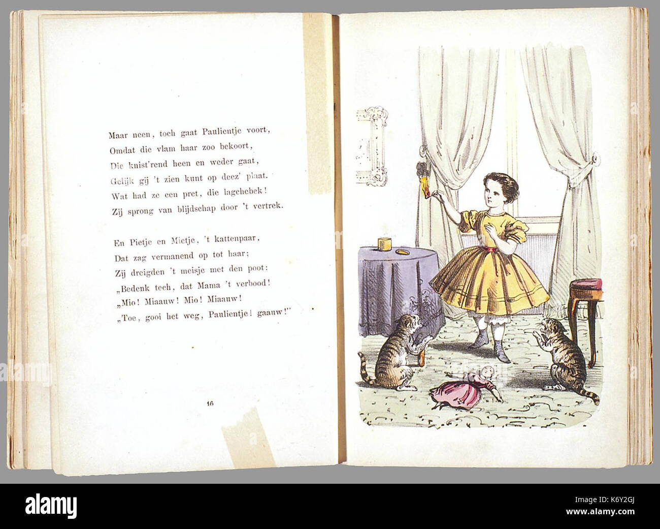 Prentenboek leerzame een aardig rencontré vertellingen naar het beroemde Hoogduitsche kinderwerk Der Struwwelpeter PPN 124486932 Image 15 Banque D'Images