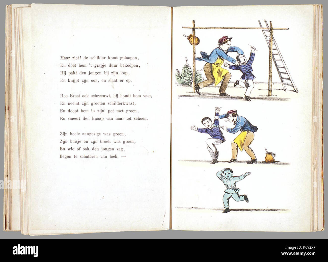Prentenboek als een nieuw aardig op het vervolg beroemde Hoogduitsche Der Struwwelpeter kinderwerk PPN 263819787 Image 4 Banque D'Images