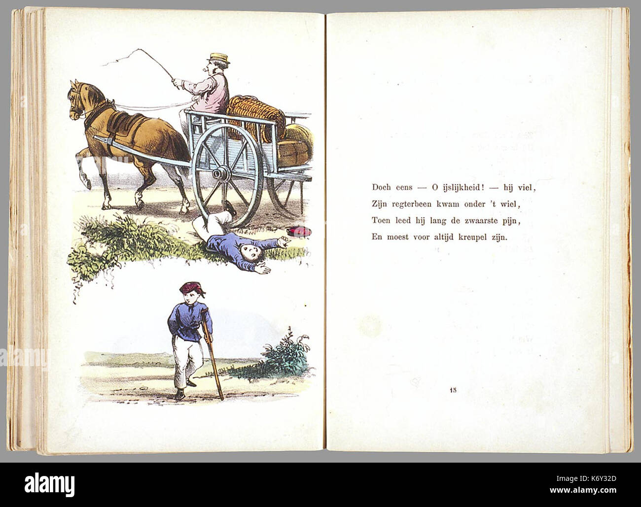 Prentenboek als een nieuw aardig op het vervolg beroemde Hoogduitsche Der Struwwelpeter kinderwerk PPN 263819787 Image 13 Banque D'Images