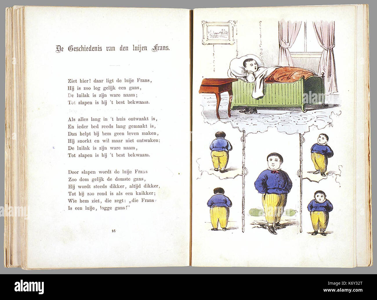 Prentenboek als een nieuw aardig op het vervolg beroemde Hoogduitsche Der Struwwelpeter kinderwerk PPN 263819787 Image 14 Banque D'Images