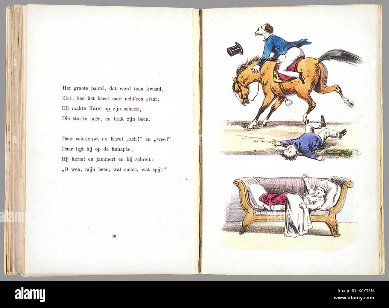 Prentenboek als een nieuw aardig op het vervolg beroemde Hoogduitsche Der Struwwelpeter kinderwerk PPN 263819787 Image 16 Banque D'Images