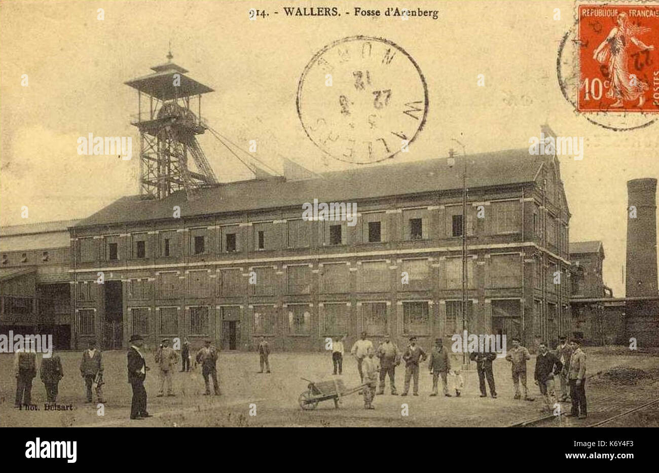 Fosse d'Arenberg vers 1912 Banque D'Images