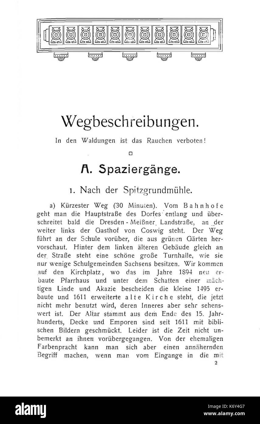 Führer durch Coswig et environs 17 Banque D'Images