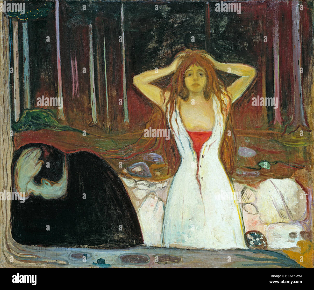 Cendres Edvard Munch (1895) Banque D'Images