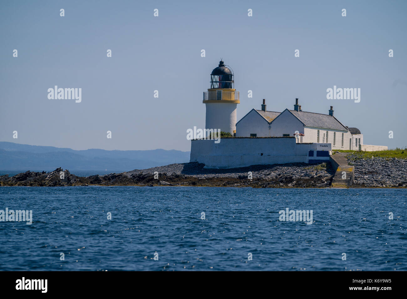 La voile sur la côte ouest de l'écosse autour d'isle d'fladda Banque D'Images