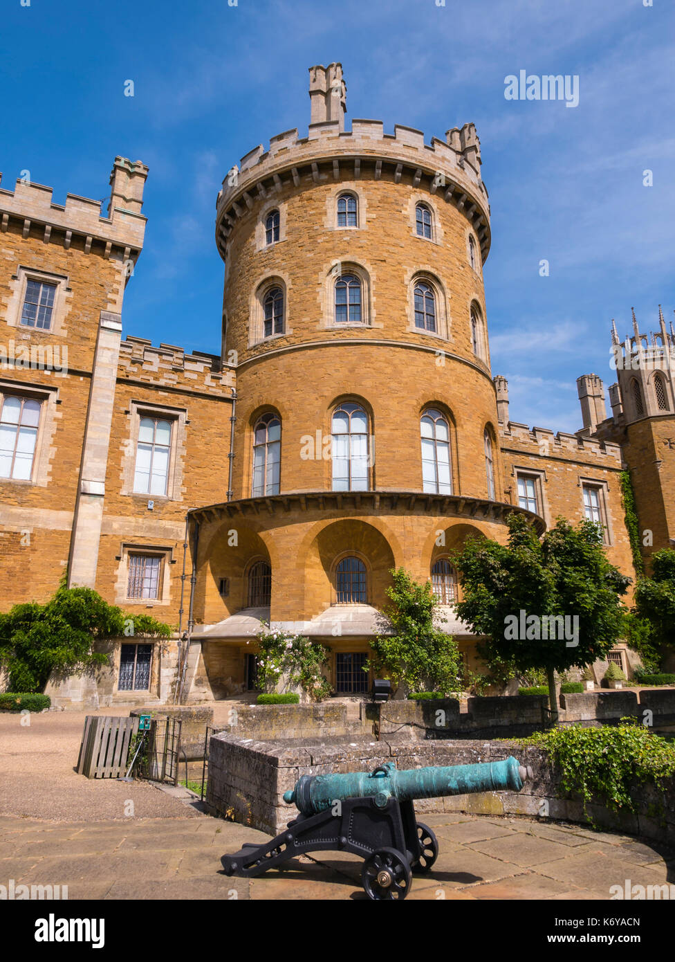 Château de Belvoir, Grantham, Leicestershire, Angleterre, Royaume-Uni. Banque D'Images