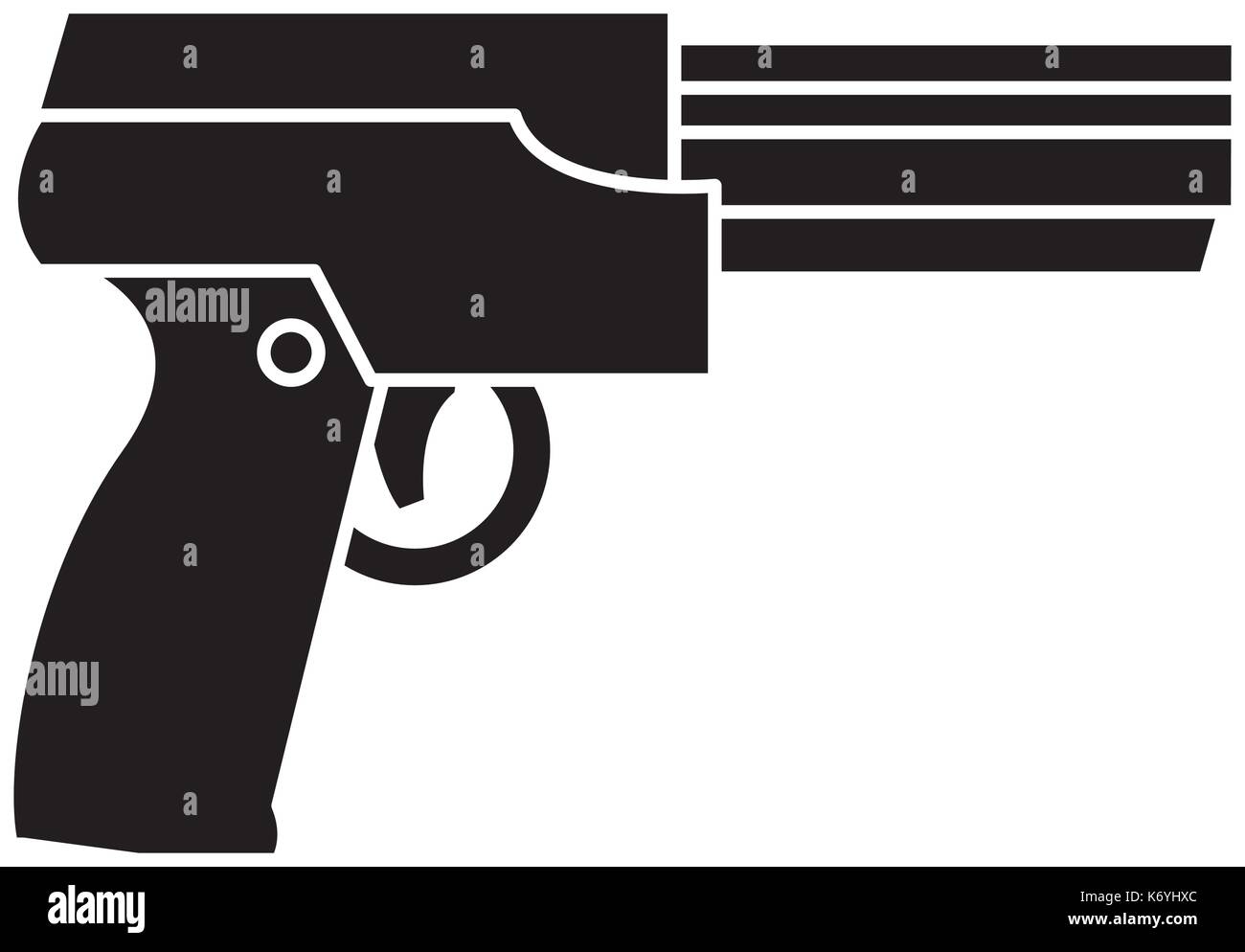 Pistolet gun jeux vidéo Illustration de Vecteur