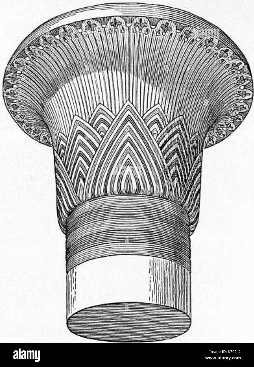 EB1911 Roulement Fig. 2 Capital de Karnak Papyrus Banque D'Images