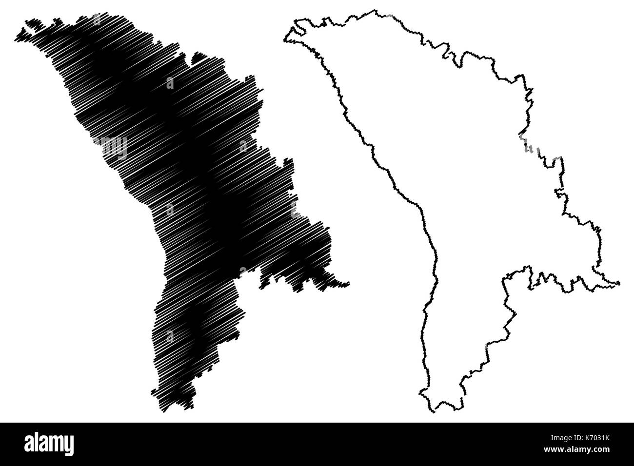 Moldova site vector illustration gribouillage, croquis Moldova Illustration de Vecteur